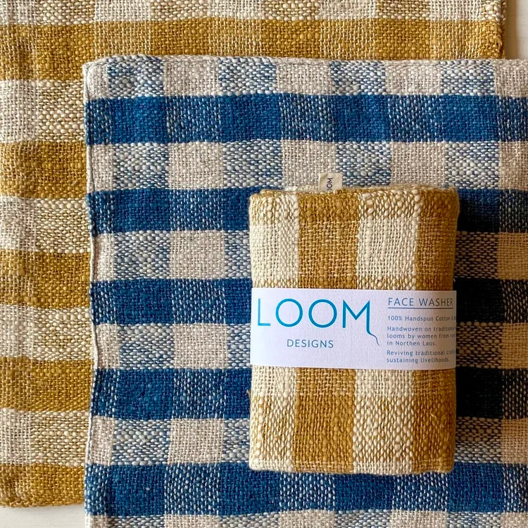 Loom Designs Natural Cotton Face Cloth 2 Pack