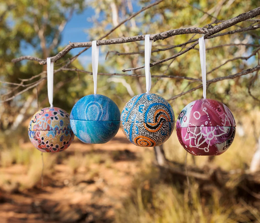 Indigenous Artists Christmas Bauble Tins 4 Pack