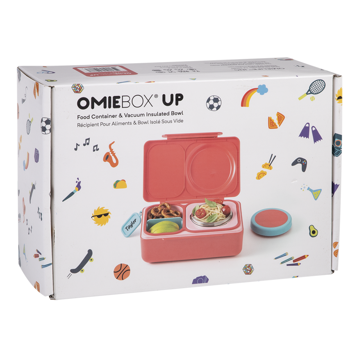 OmieBox UP Hot & Cold Bento Box in Cherry Pink