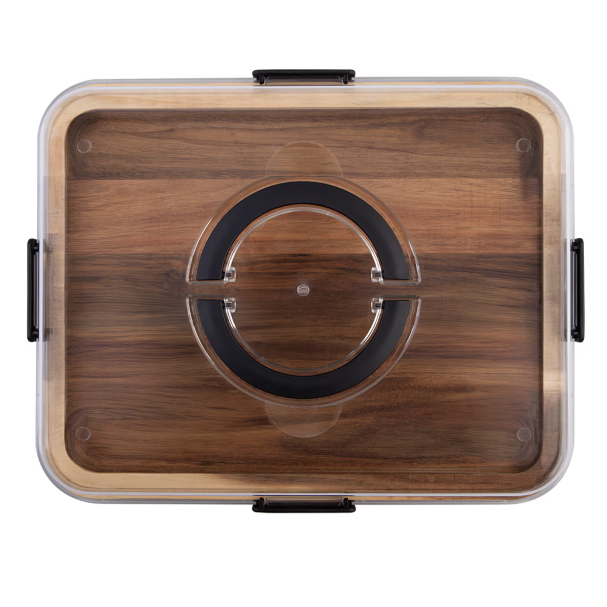 Acacia Wood Rectangular Grazing Platter Serving Tray With Lid