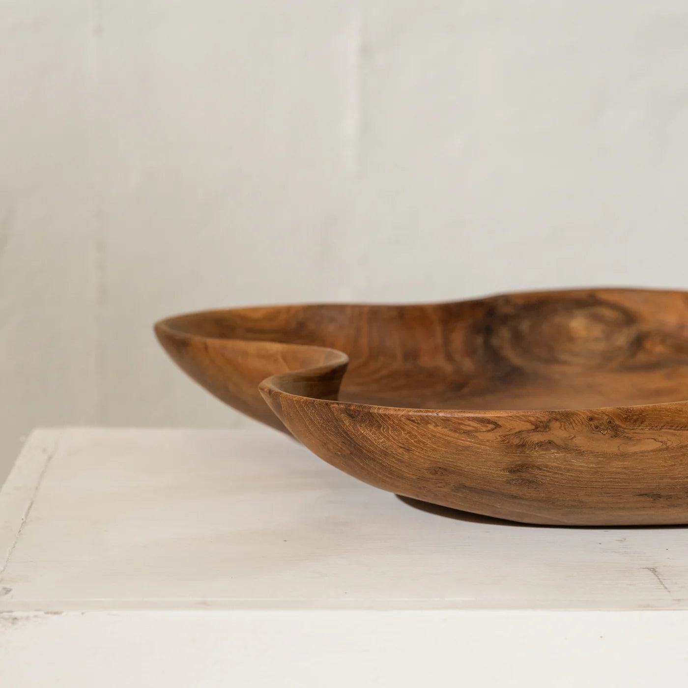 Teak Hand Carved Timber Aria Platter