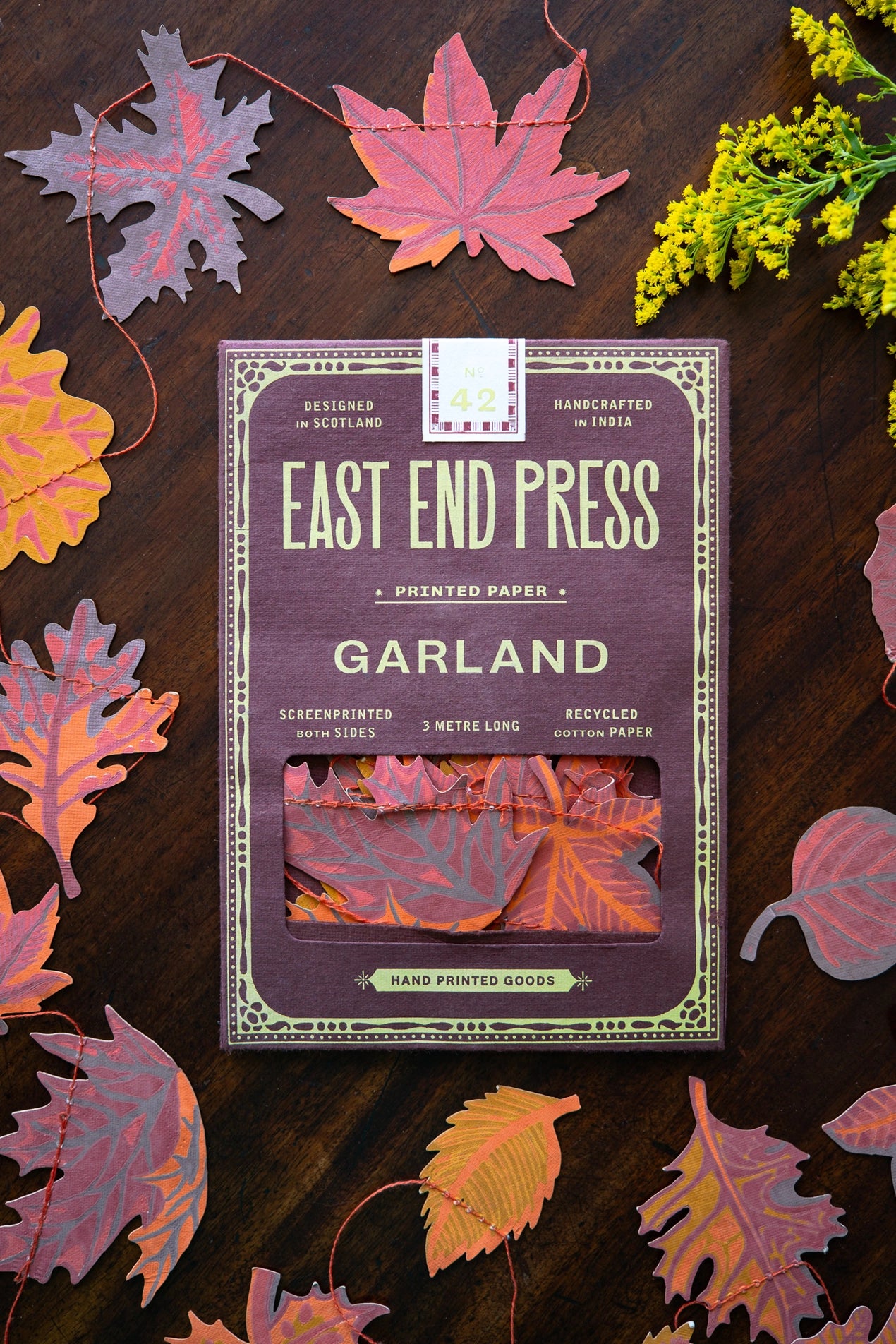 East End Press Autumn Leaves Garland