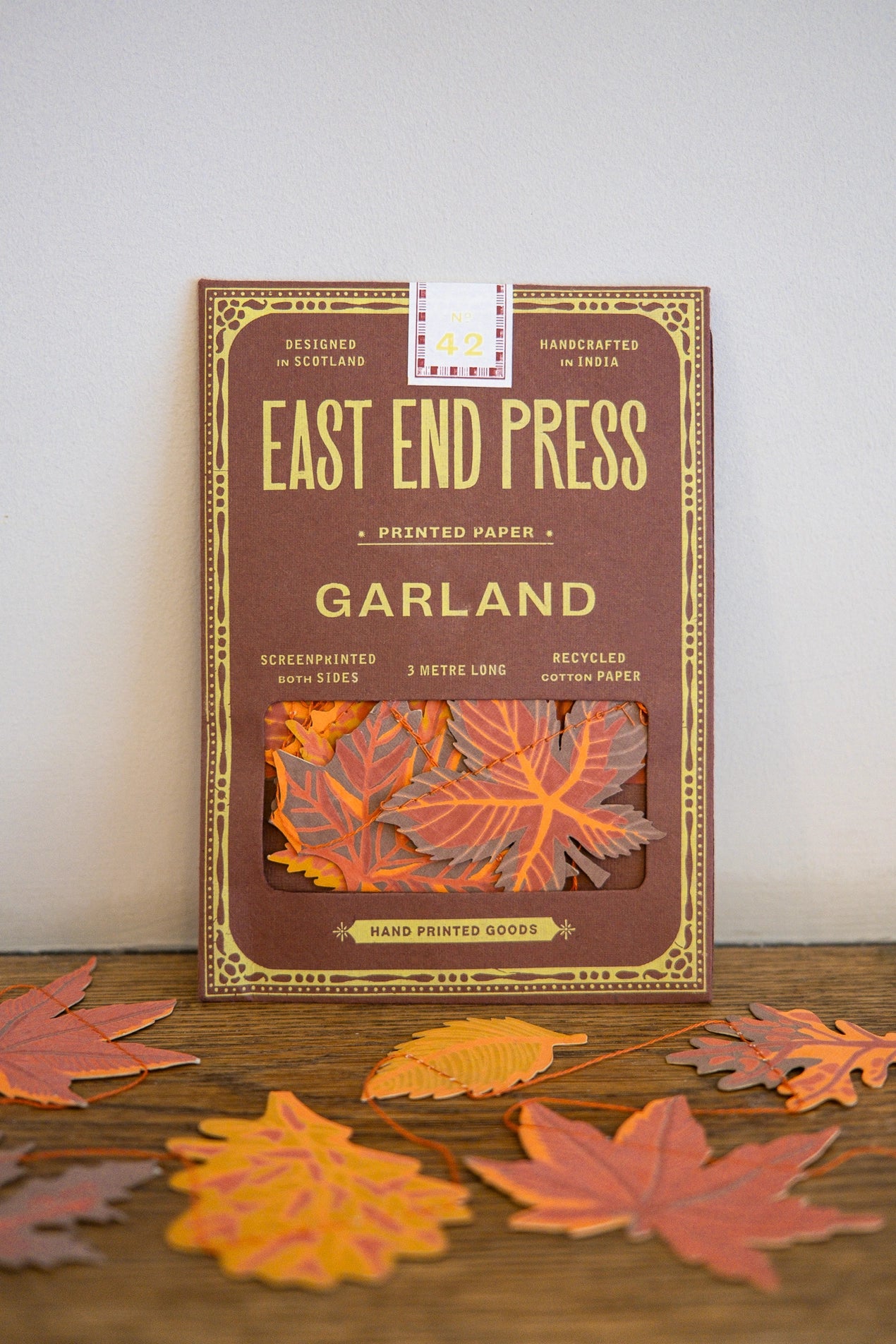 East End Press Autumn Leaves Garland