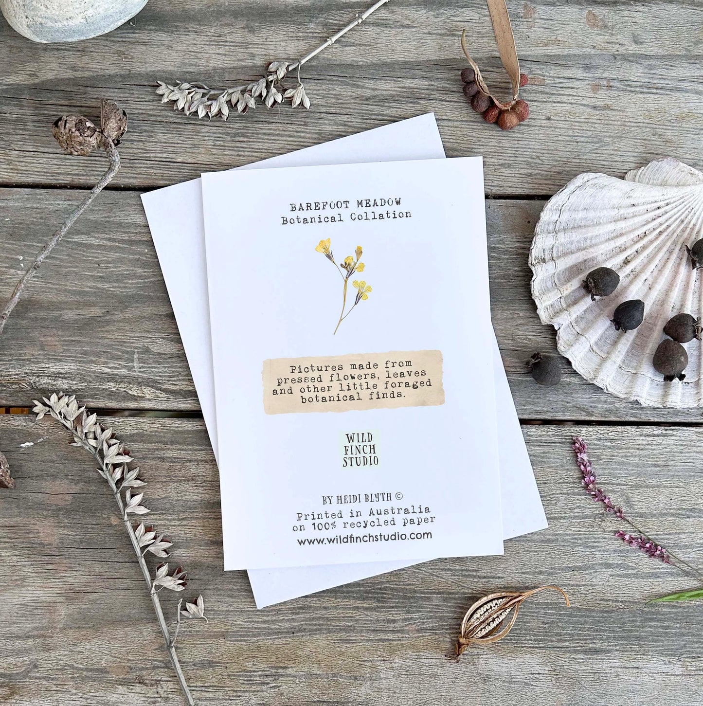 Wild Finch Studio Barefoot Meadow Greeting Card