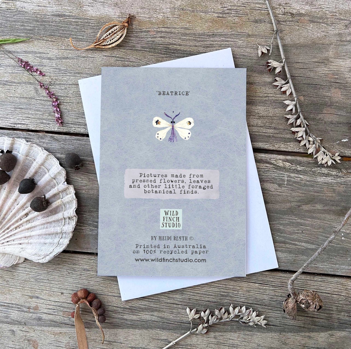 Wild Finch Studio Beatrice Botanical Greeting Card