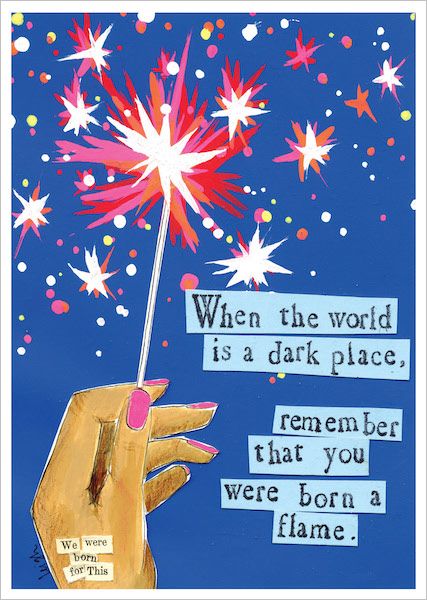 Born A Flame Greeting Card