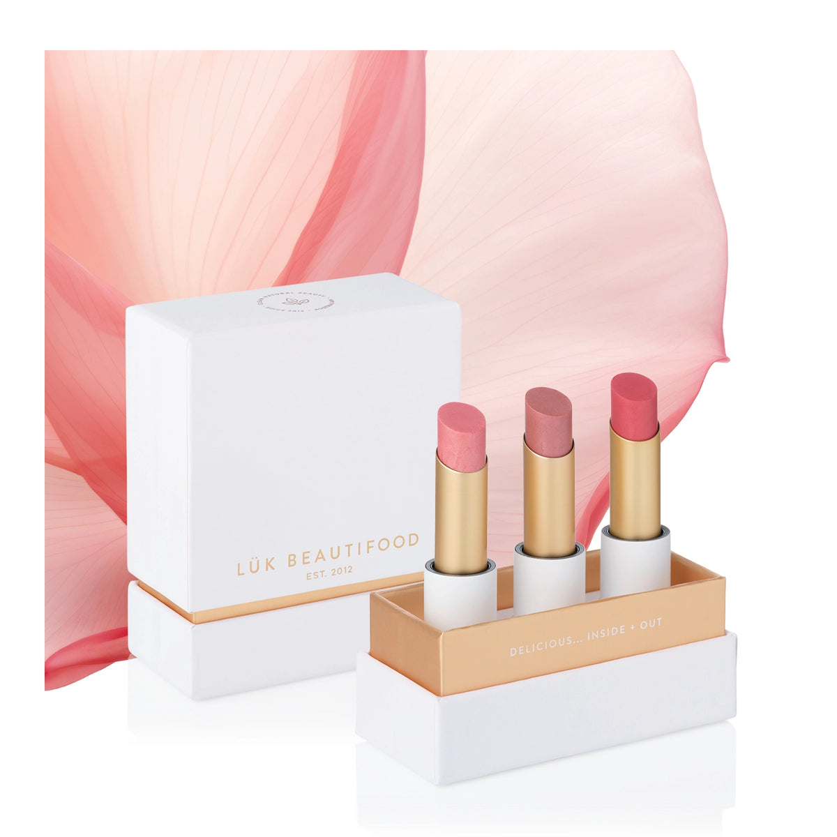 Luk Beautifood Lip Nourish Trio - Buttery Pinks