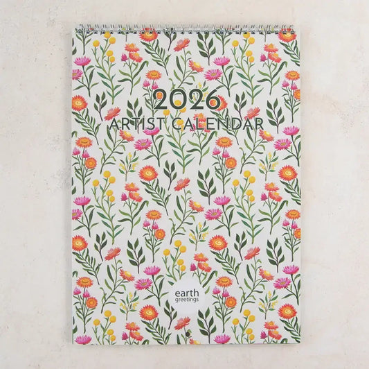 Earth Greetings Australian Artist Calendar 2026