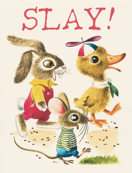 Richard Scarry Slay Buddies Greeting Card