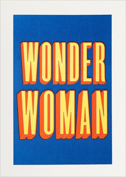 Letterpress Wonder Woman Greeting Card