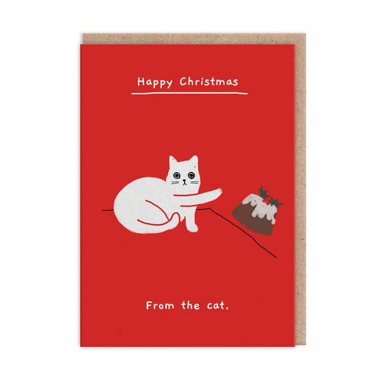 Ken The Cat Happy Christmas From The Cat Greeting Card