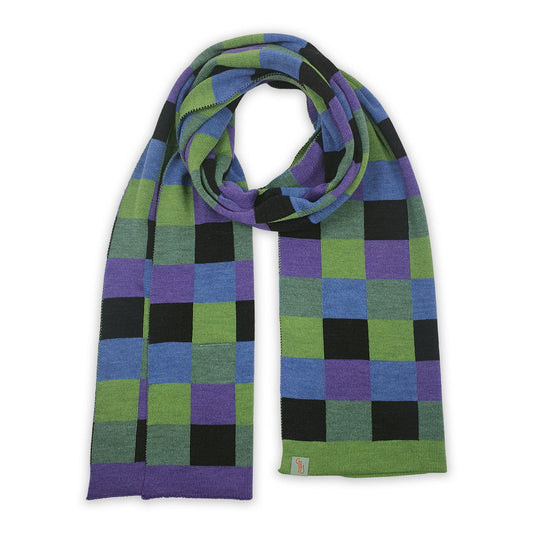 Otto & Spike Extra Fine Merino Checkered Past Scarf