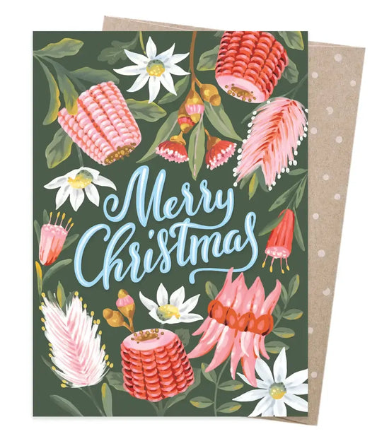 Earth Greetings Jayne Branchflower Christmas Garland Greeting Card