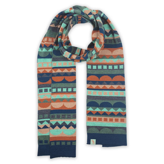 Otto & Spike Extra Fine Merino Folk Scarf