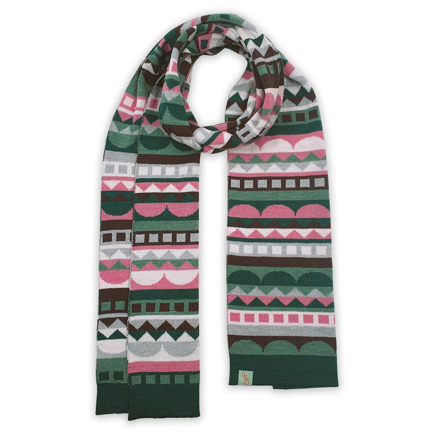 Otto & Spike Extra Fine Merino Folk Scarf
