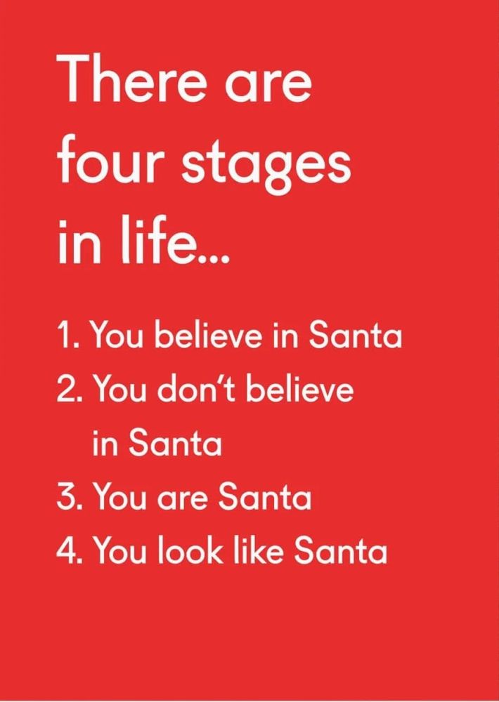 Four Stages in Life Christmas Greeting Card