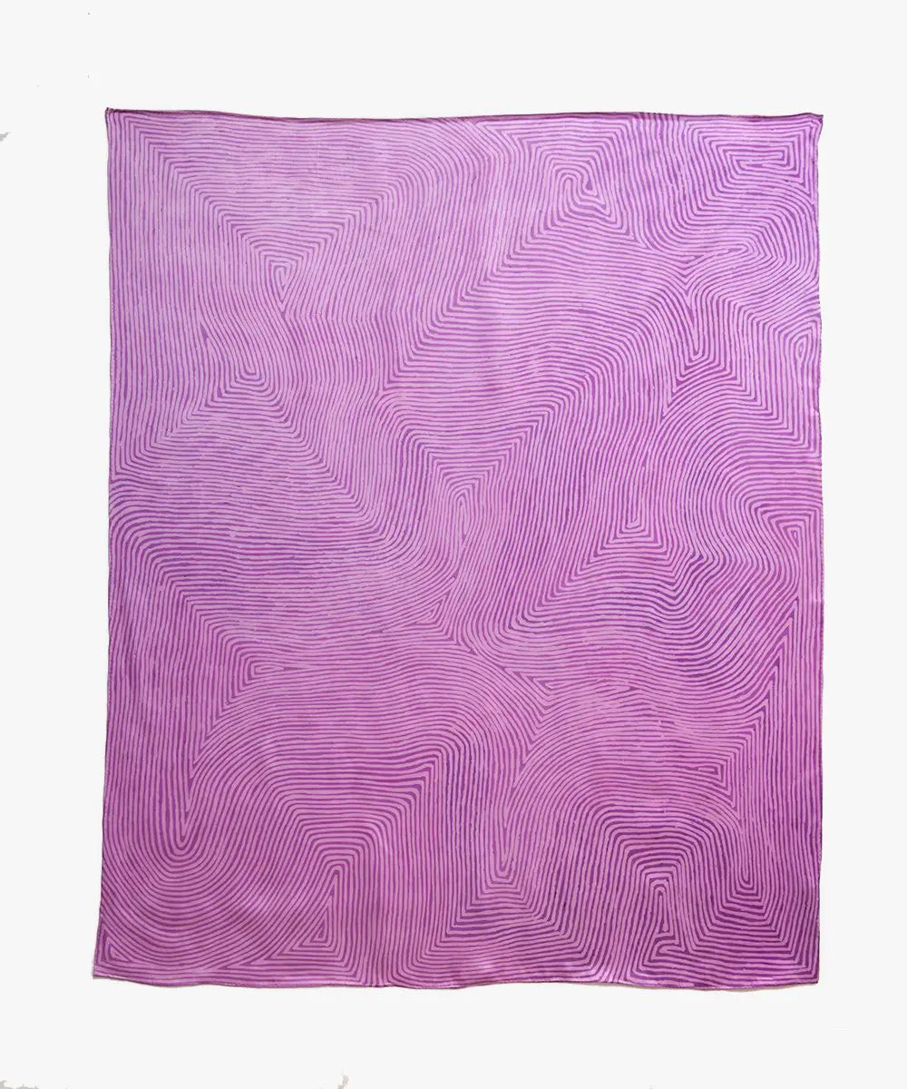 One Of Twelve Untitled Silk Scarf - George Tjungurrayi