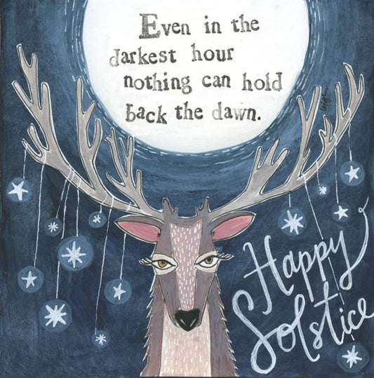 Happy Solstice Christmas Greeting Card