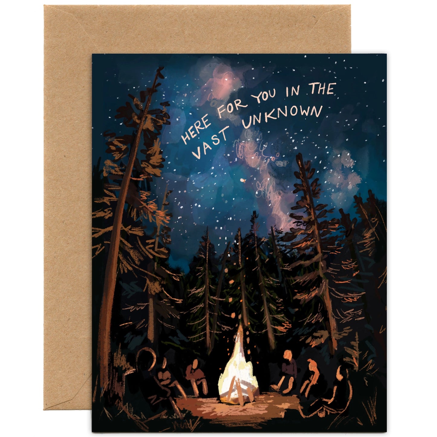Tiny & Snail Here For You In The Vast Unknown Greeting Card