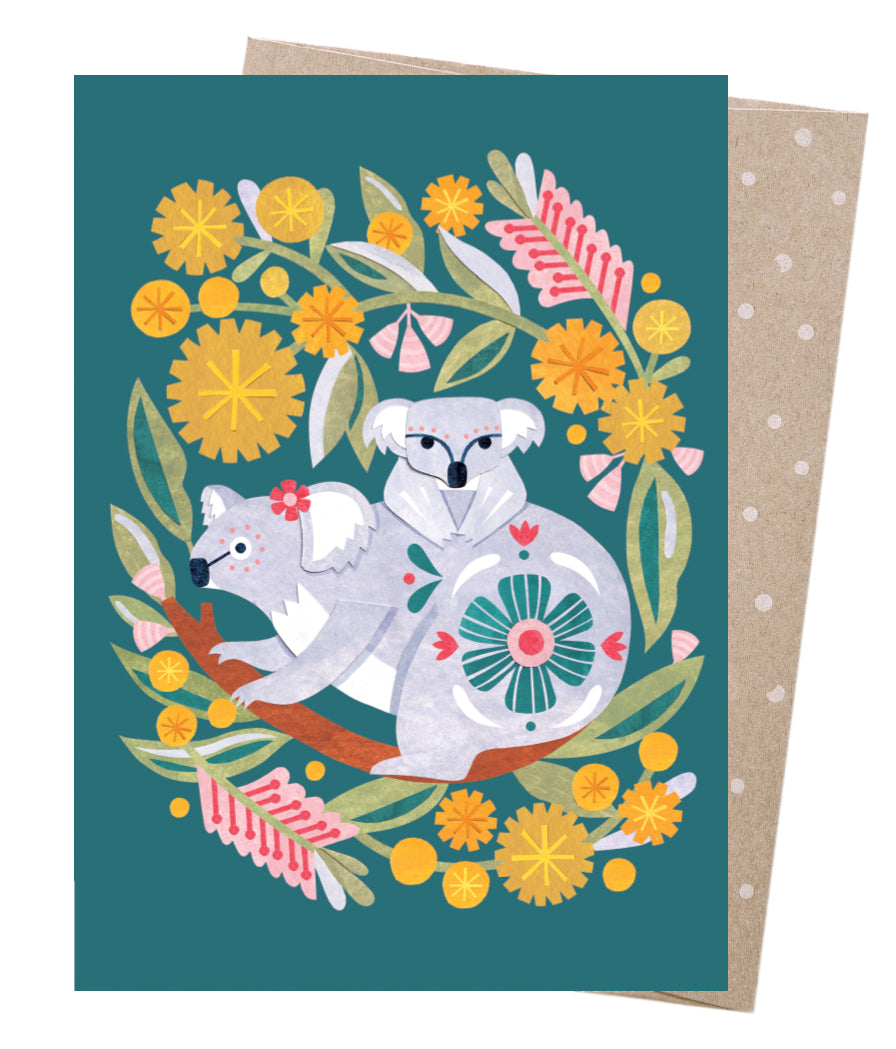 Earth Greetings Andrea Smith Koala Mum & Bub Card