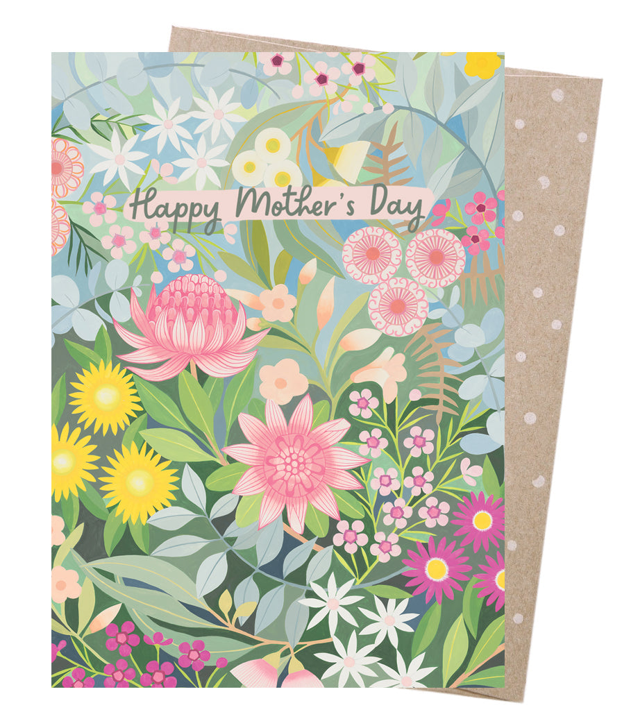 Earth Greetings Claire Ishino Mothers Day Bush Bouquet Greeting Card