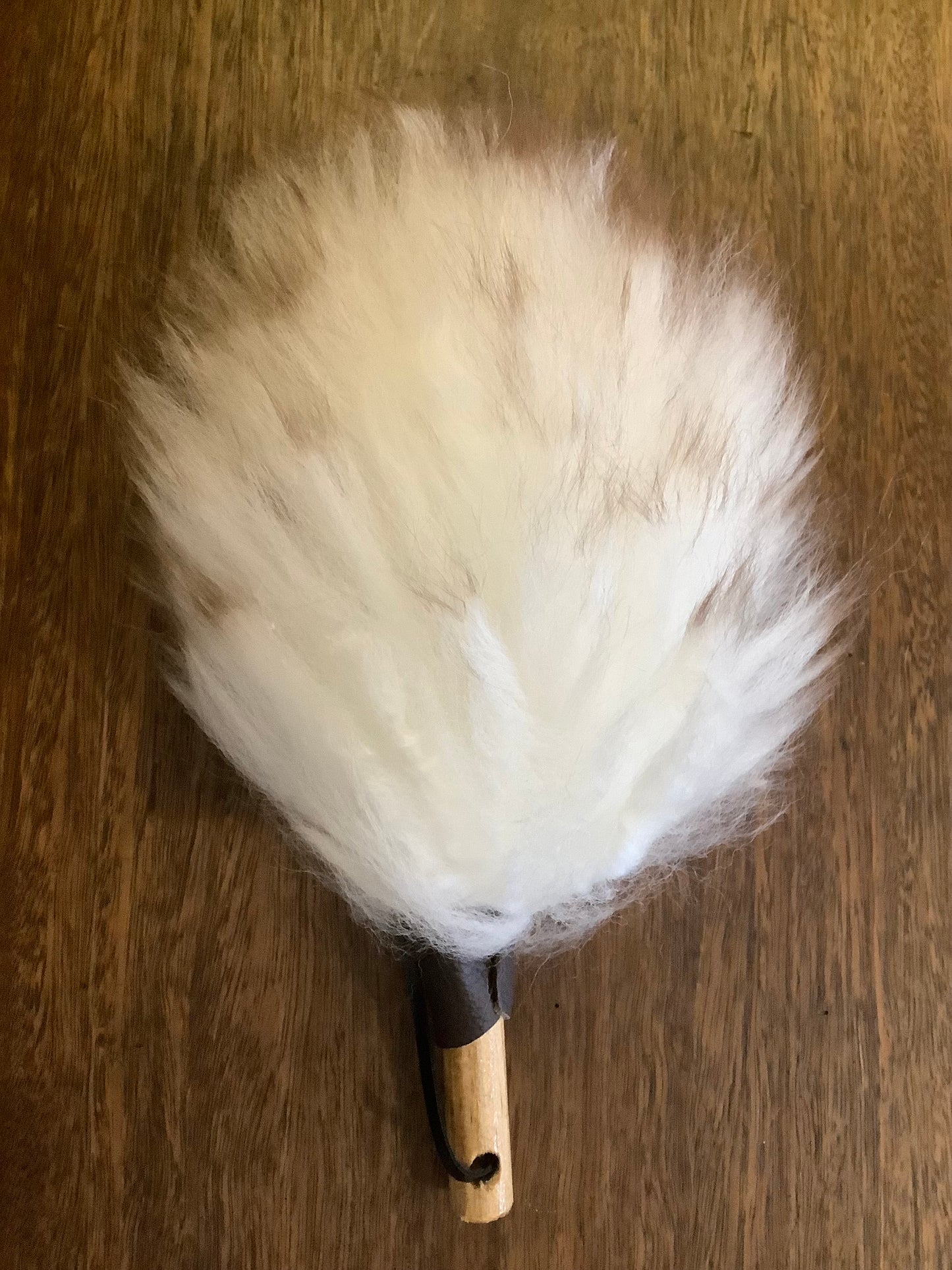 Lambswool Duster with Wooden Handle