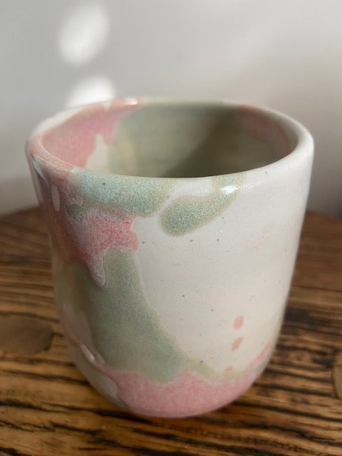 Lauren McQuade Ceramic Dimple Cup Marble