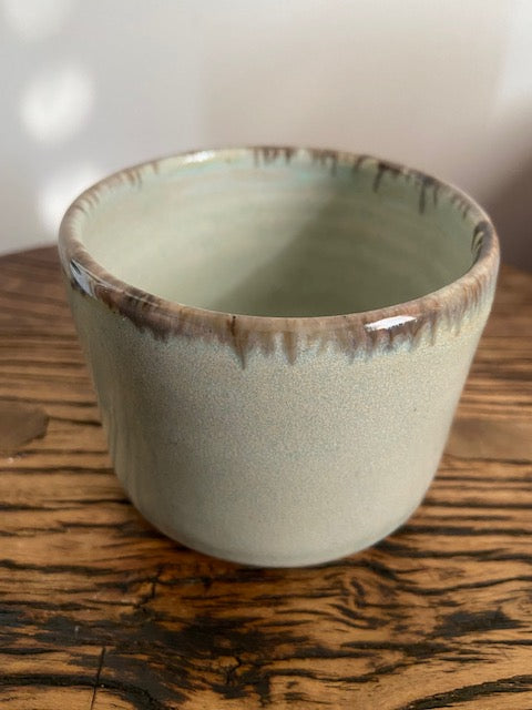 Lauren McQuade Ceramic Coffee Cup Teal
