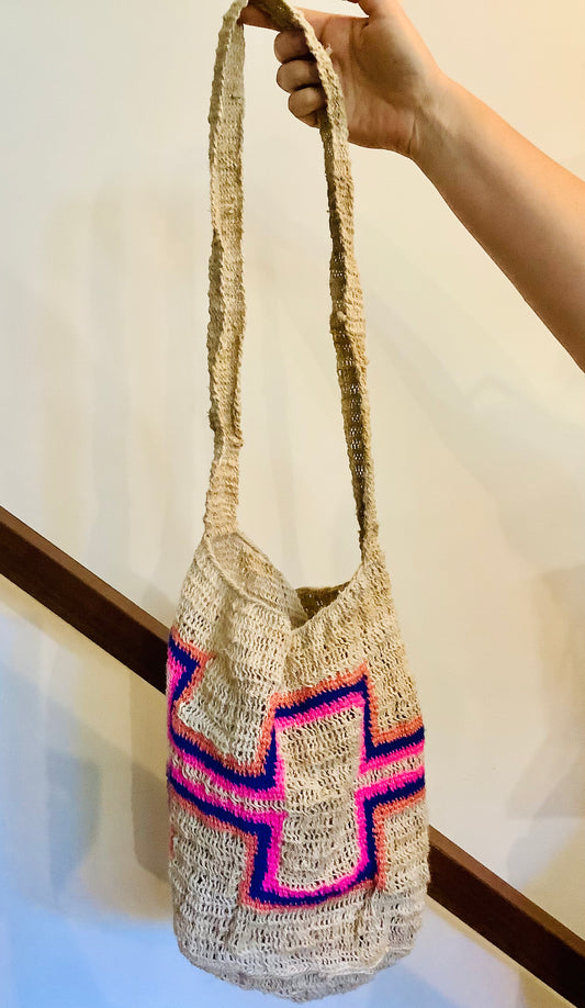 Project Two Mile Natural Fibres Woven Bilum Bag - NB0003