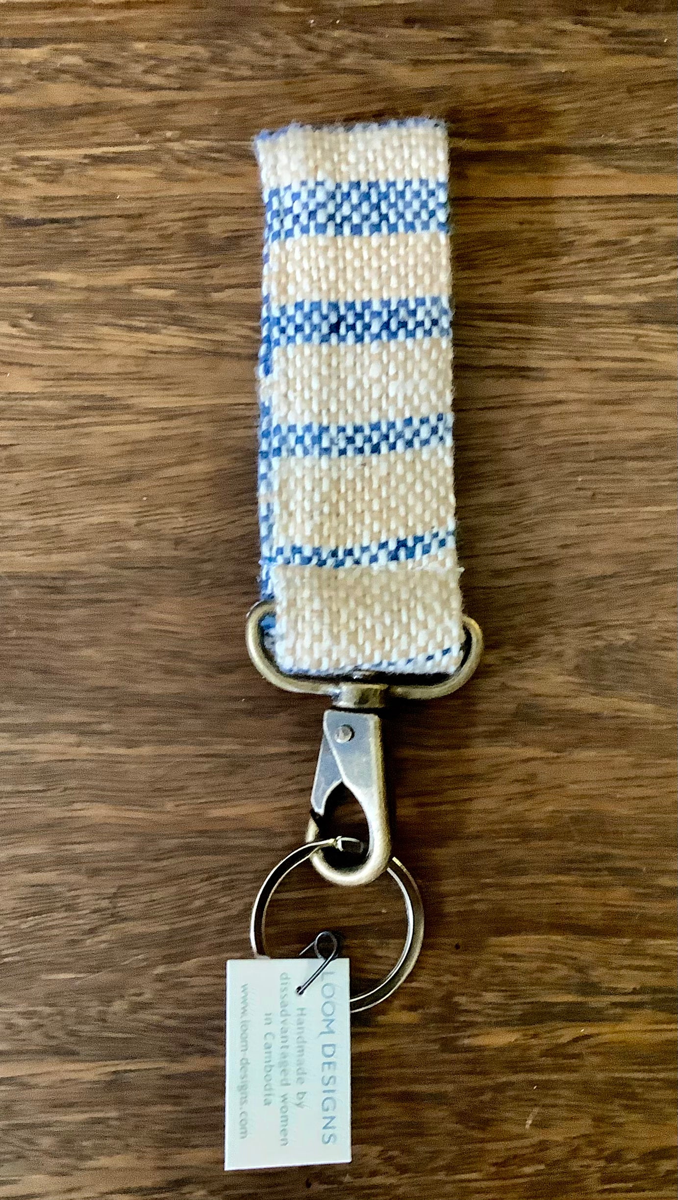 Loom Designs Handloomed Organic Cotton Fob Key Ring