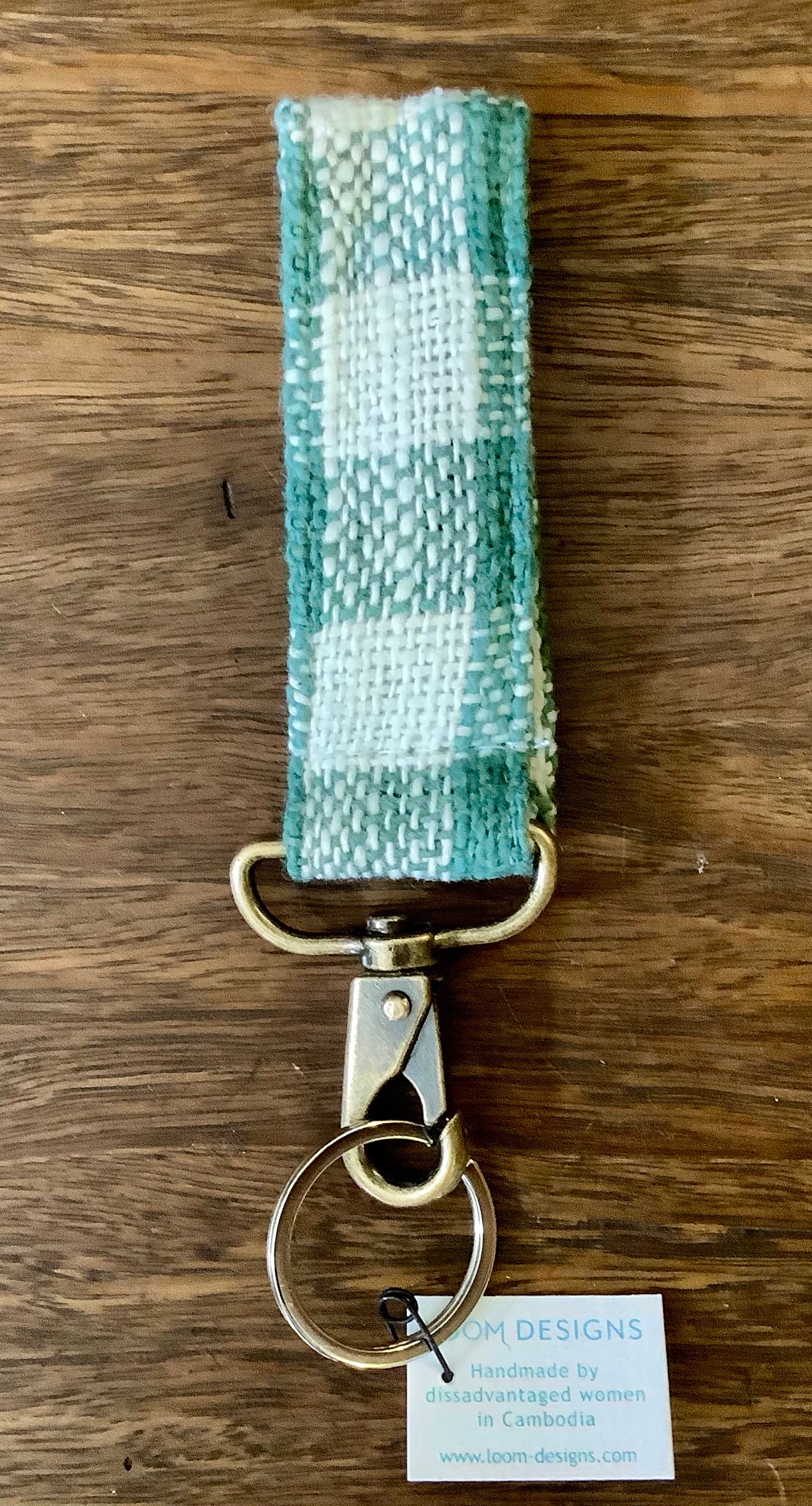 Loom Designs Handloomed Organic Cotton Fob Key Ring