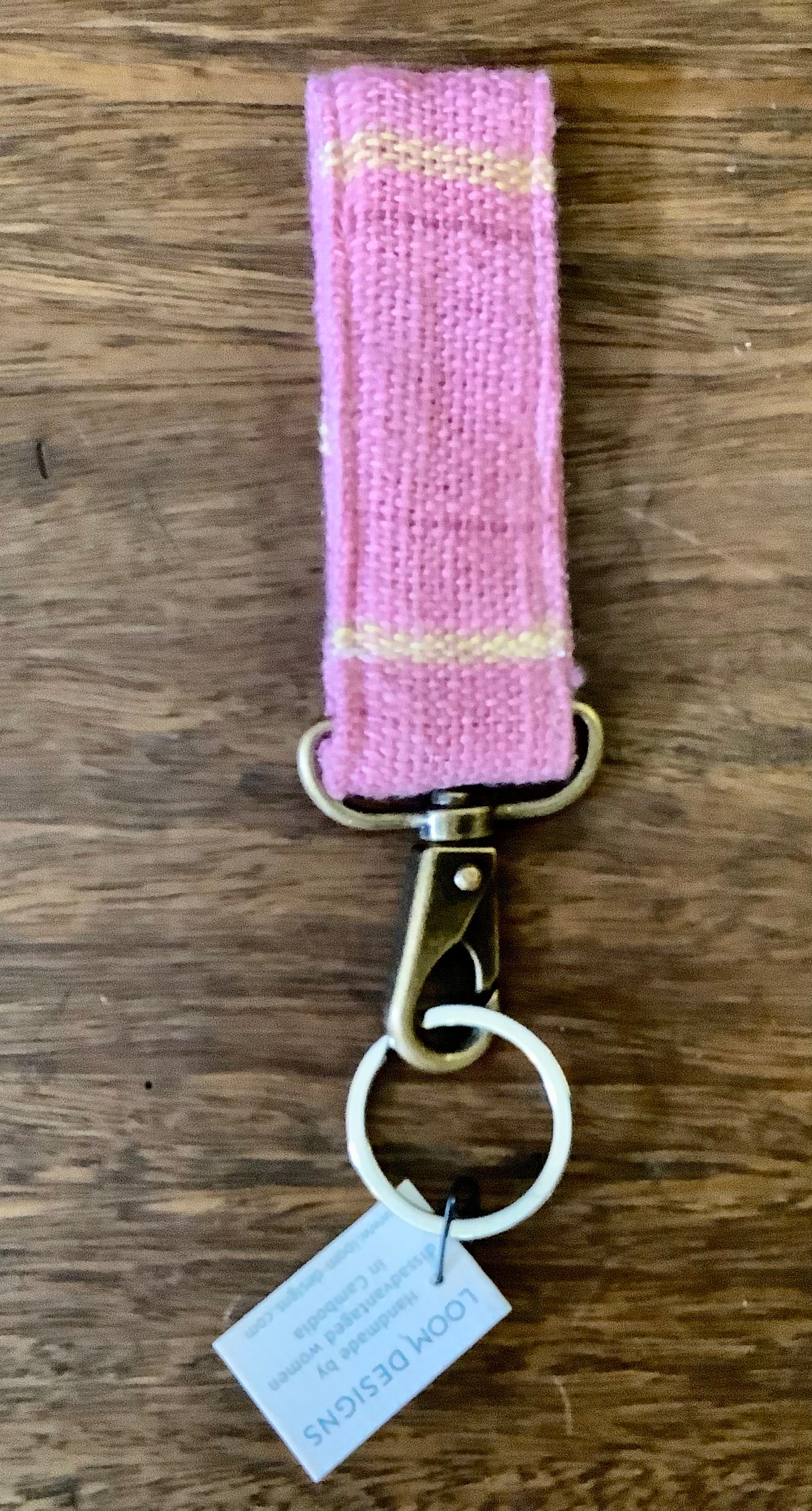 Loom Designs Handloomed Organic Cotton Fob Key Ring