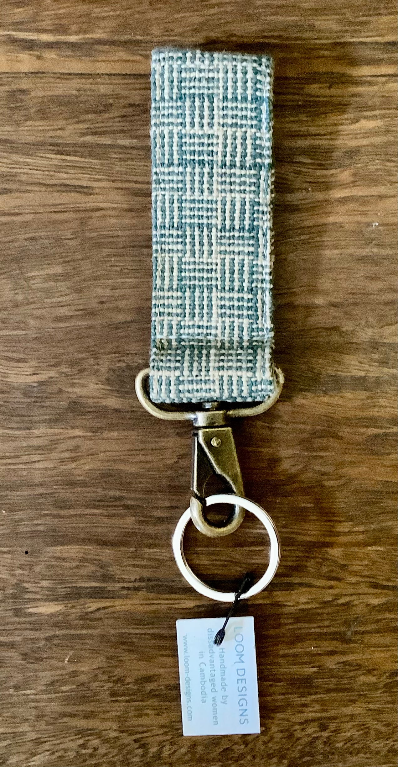 Loom Designs Handloomed Organic Cotton Fob Key Ring
