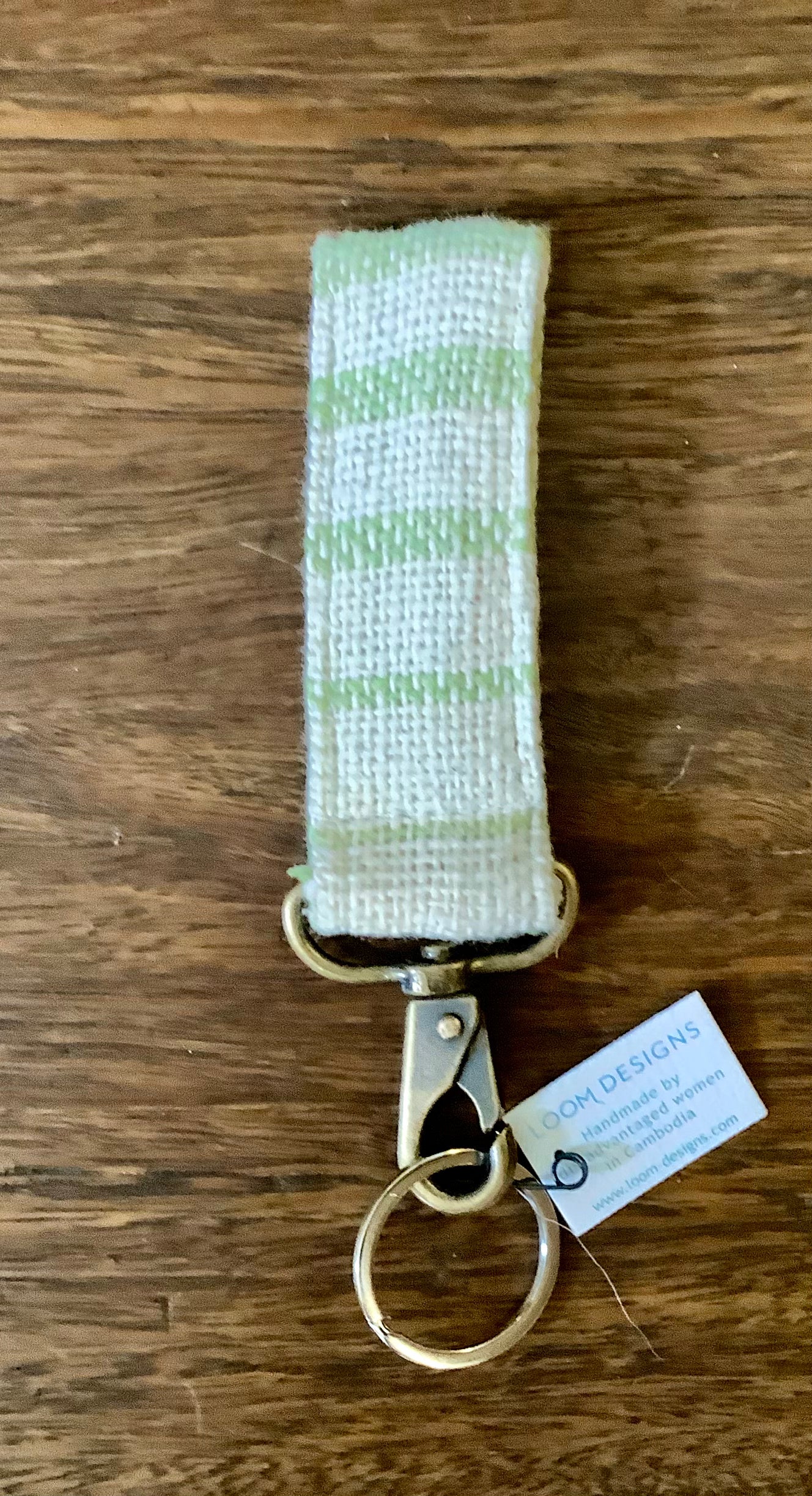 Loom Designs Handloomed Organic Cotton Fob Key Ring
