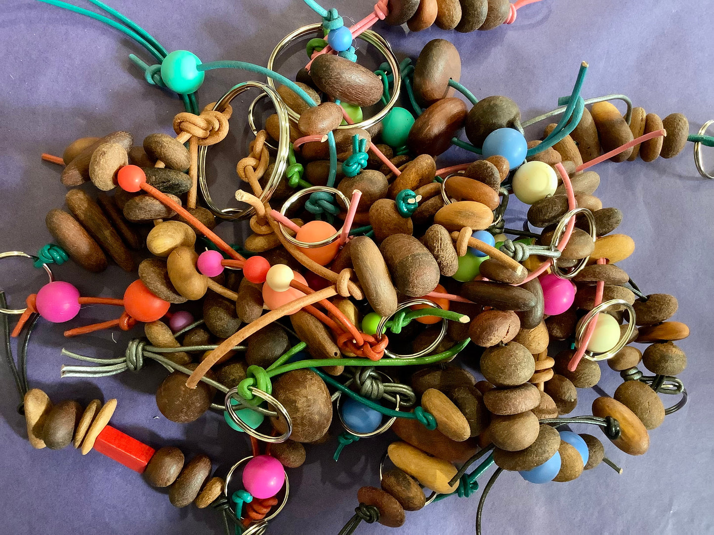 Recycled Timber Keyring Keychain