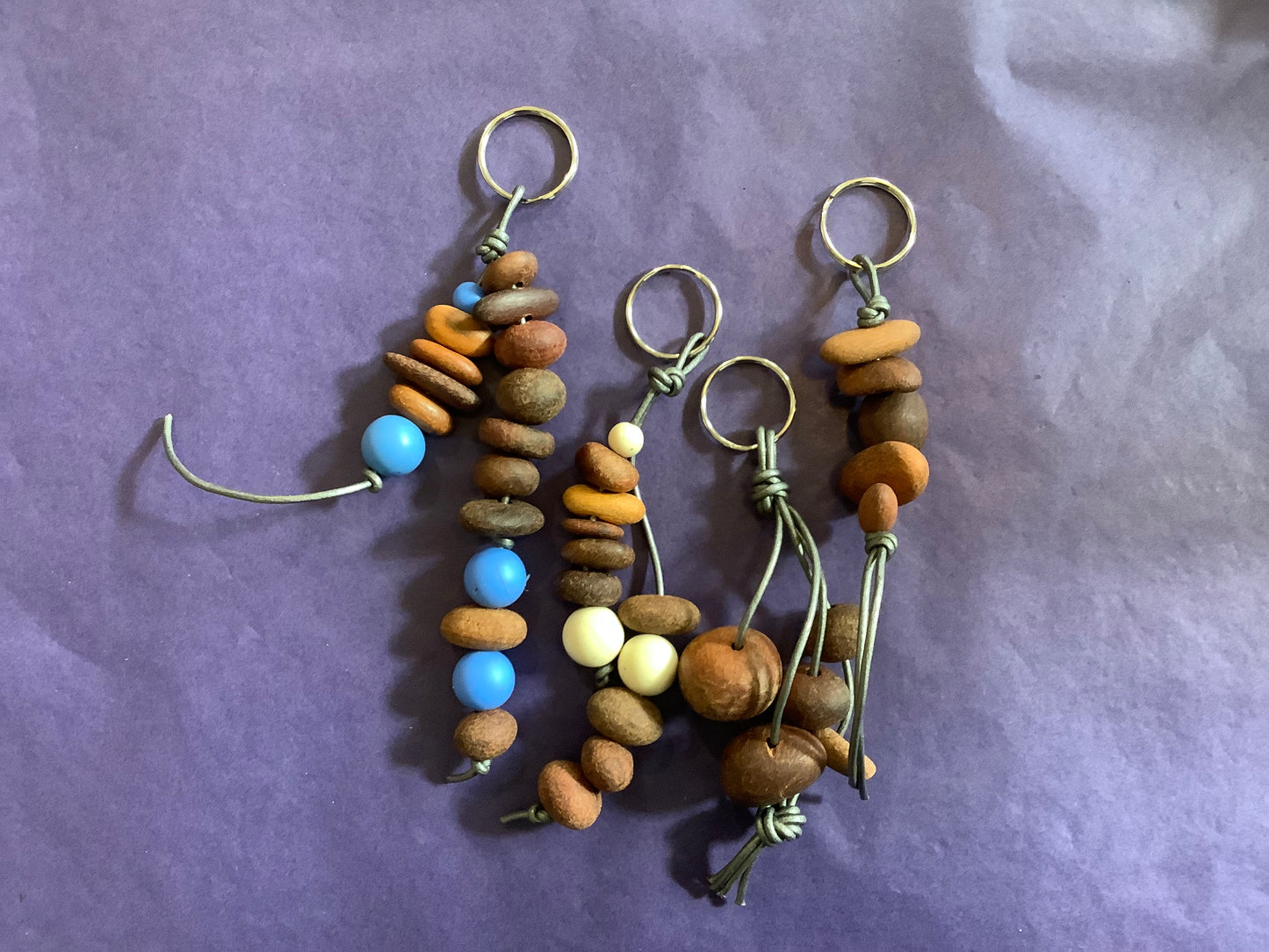 Recycled Timber Keyring Keychain