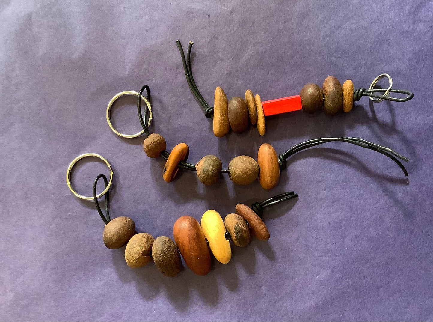 Recycled Timber Keyring Keychain