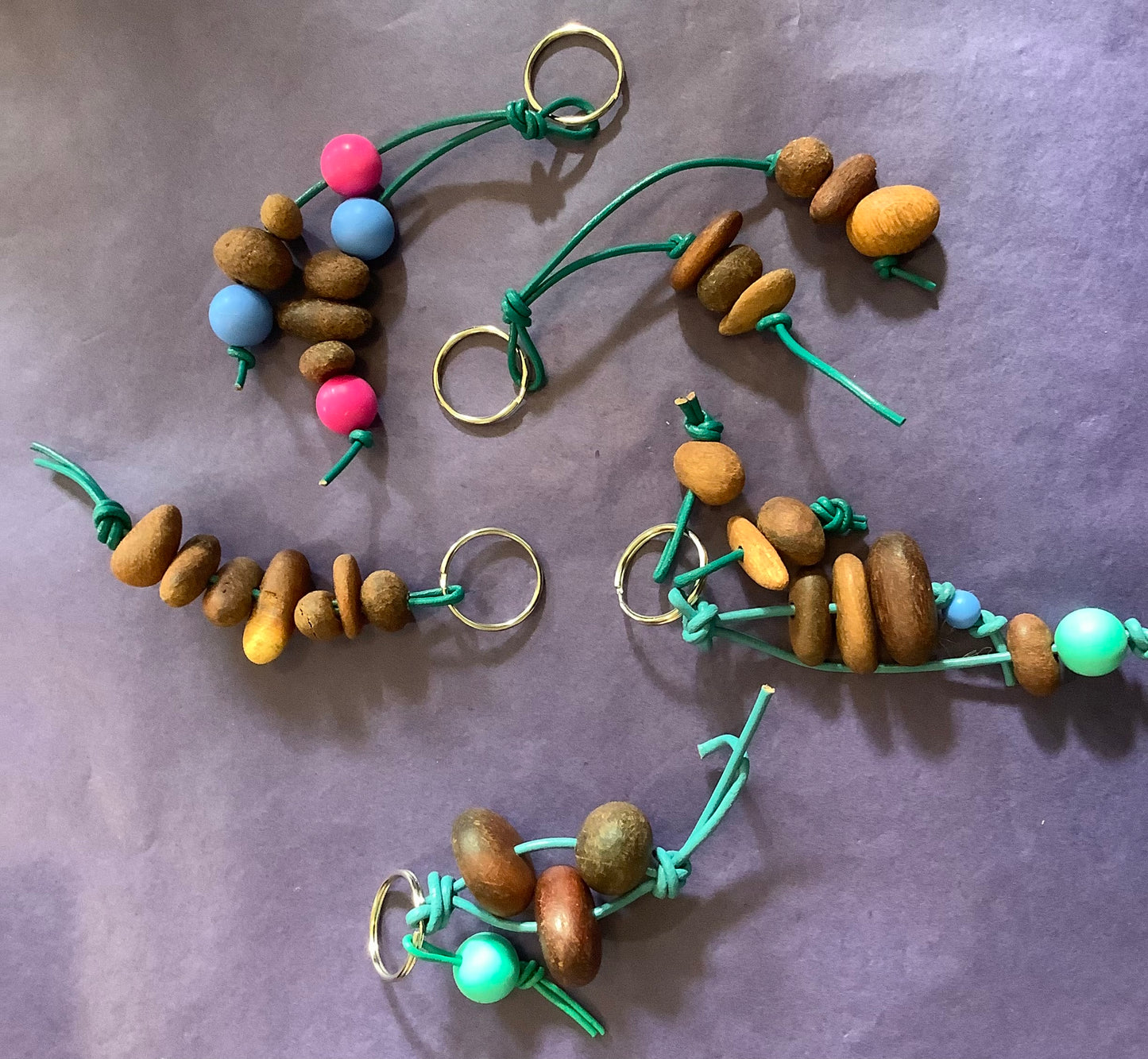 Recycled Timber Keyring Keychain