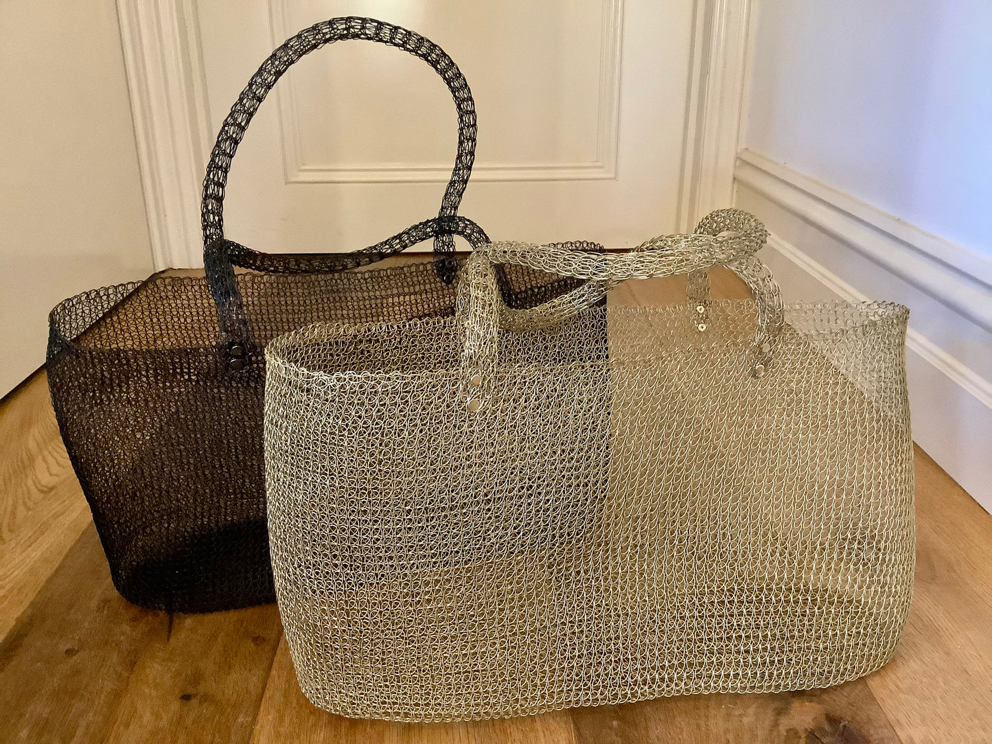 Handmade Wire Market & Tote Bags - 2 Colours