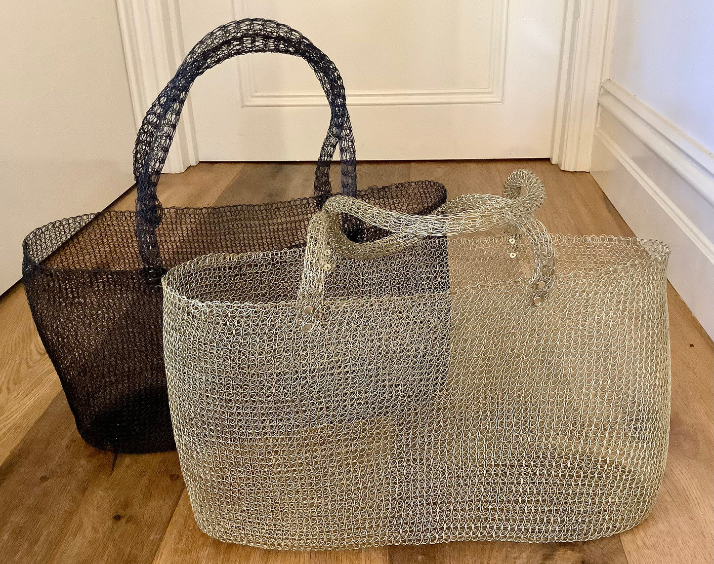 Handmade Wire Market & Tote Bags - 2 Colours