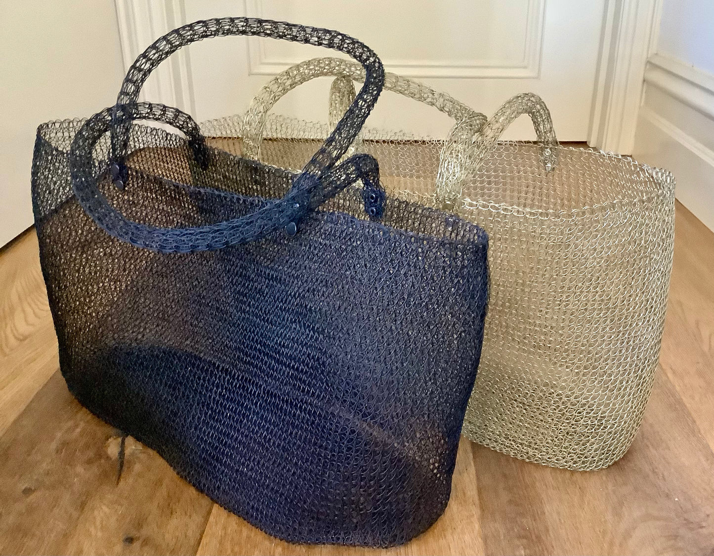 Handmade Wire Market & Tote Bags - 2 Colours