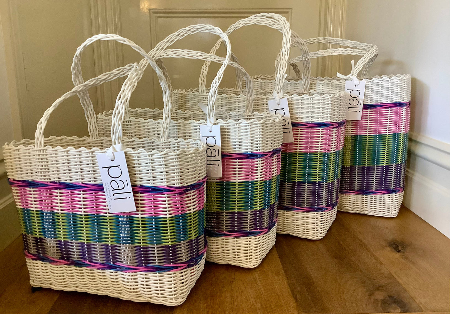 Pali Mira Project - Hand Woven Baskets - Stripe