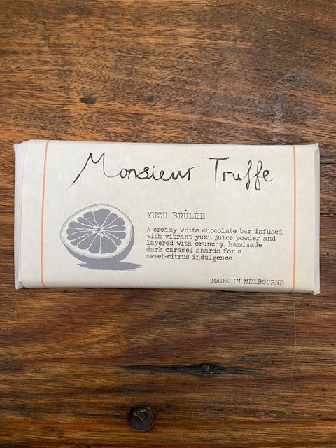 Monsieur Truffe 70% Limited Edition Yuzu Brulee White Chocolate