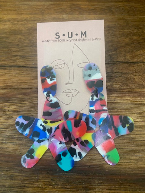 Singleuse Multiverse Recycled Single Use Plastic Earrings
