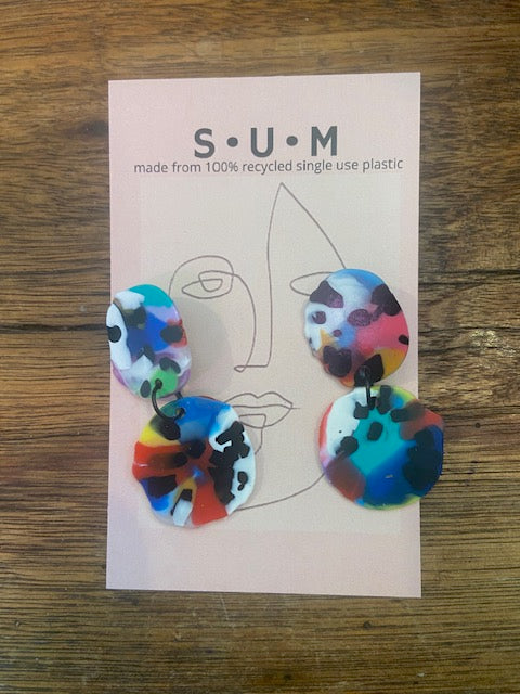 Singleuse Multiverse Recycled Single Use Plastic Earrings