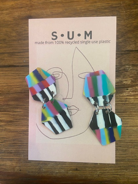 Singleuse Multiverse Recycled Single Use Plastic Earrings