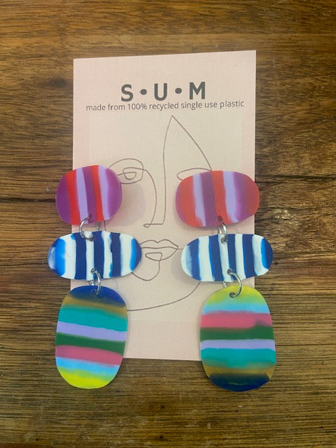 Singleuse Multiverse Recycled Single Use Plastic Earrings
