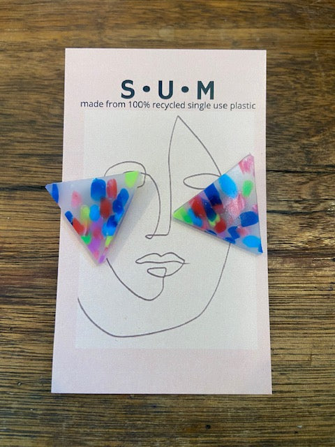 Singleuse Multiverse Recycled Single Use Plastic Earrings