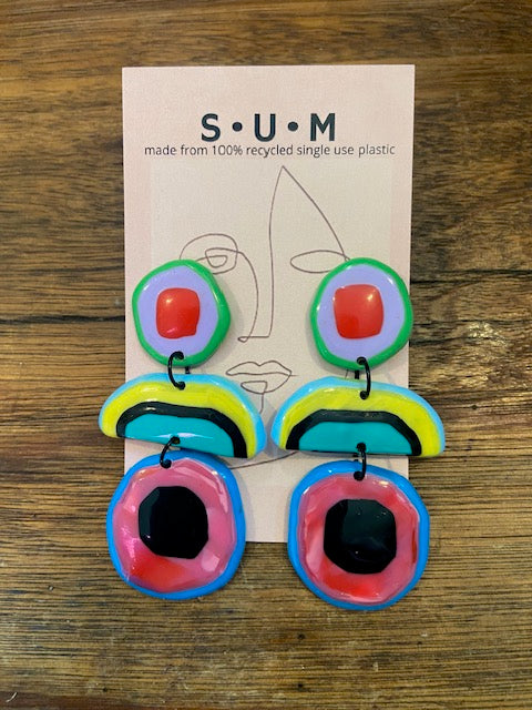 Singleuse Multiverse Recycled Single Use Plastic Earrings