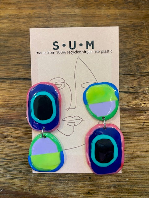 Singleuse Multiverse Recycled Single Use Plastic Earrings